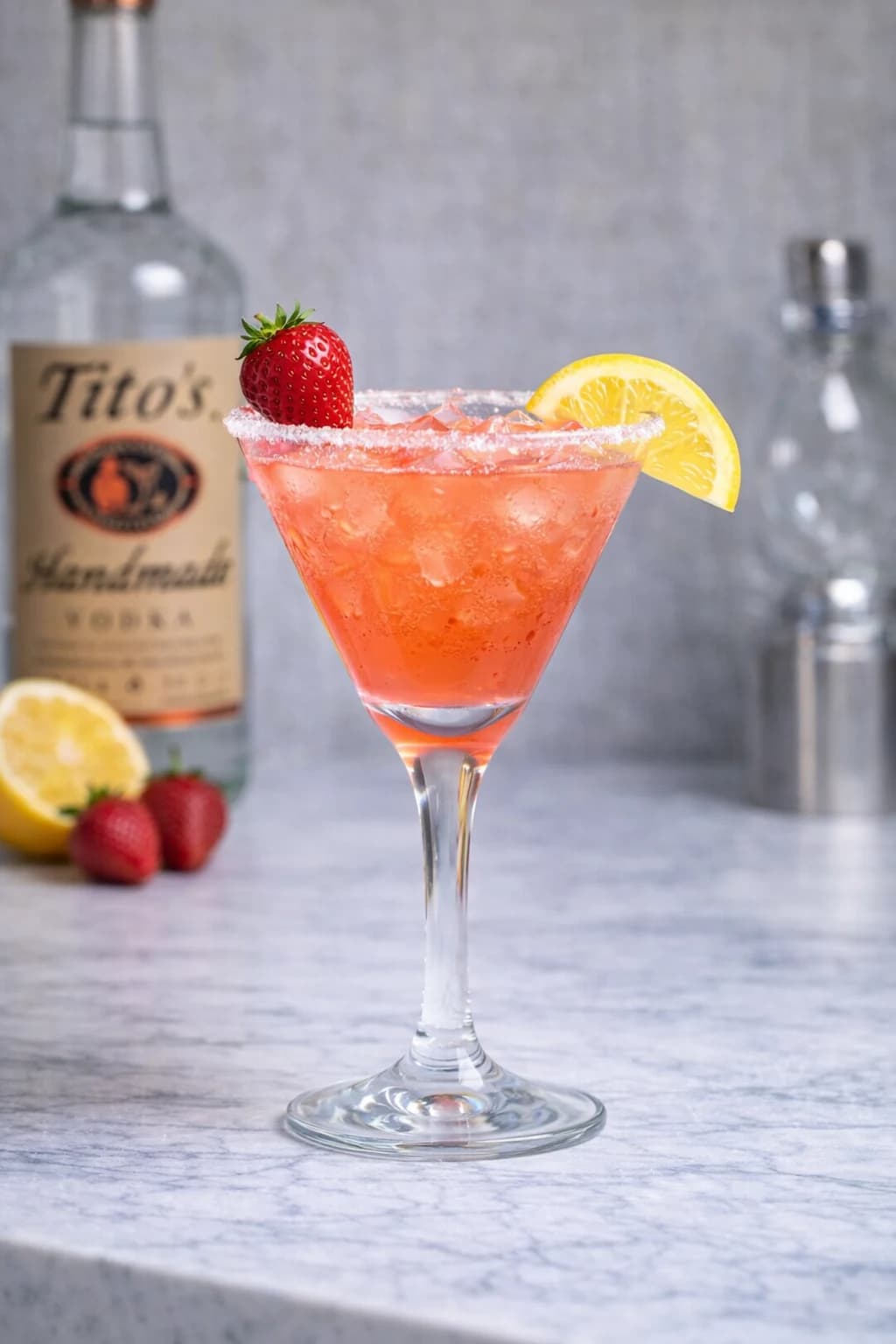 Tito’s Strawberry Lemon Drop