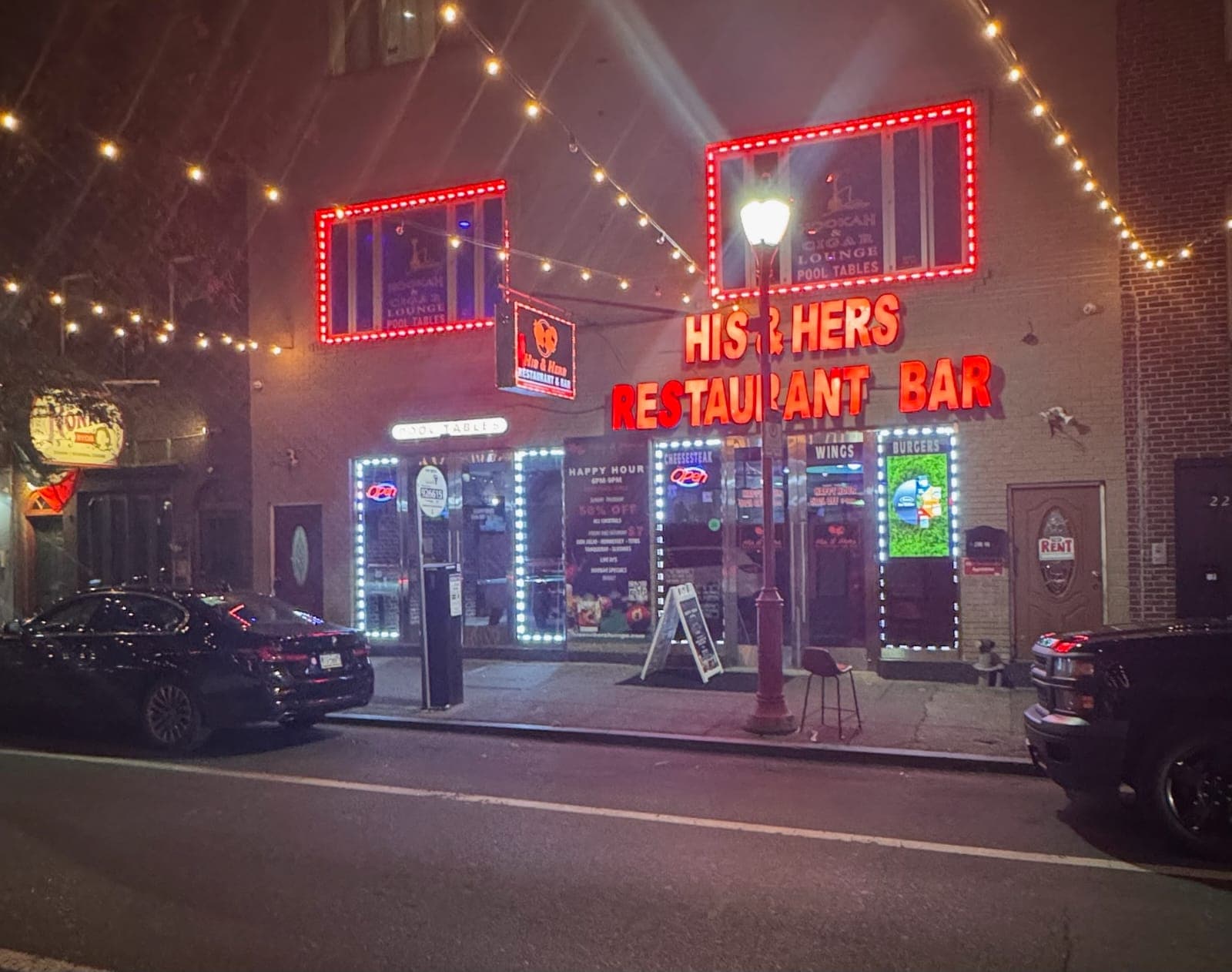 Luxury restaurant and hookah lounge interior in Philadelphia